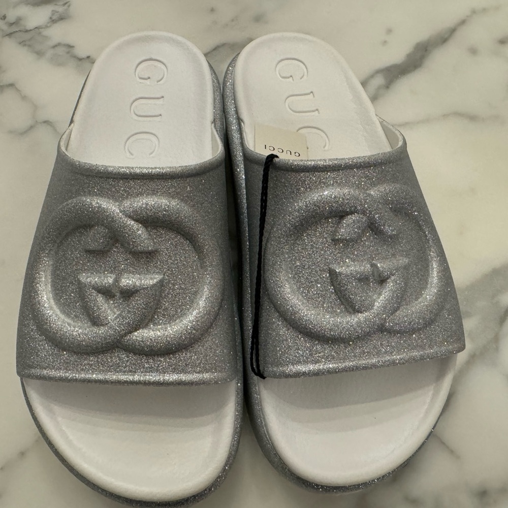 Gucci platform slides new in box. Size 8